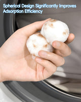 New Snowball-Shaped Laundry Pet Hair Remover, Reusable Eco-Friendly - Effectively Removes Fur/Lint/Dander, Gentle on Clothes, Protects Machine, Easy