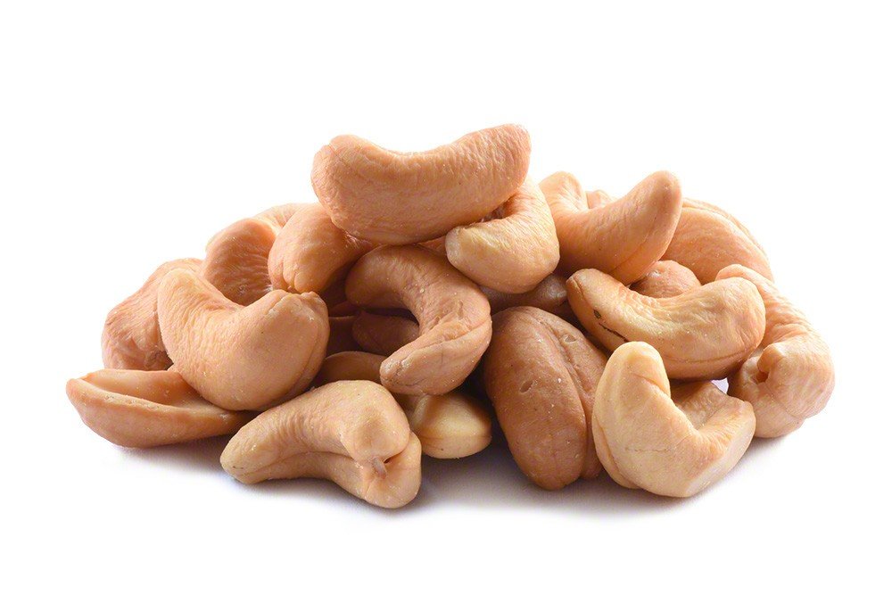 Cashews Roasted Unsalted 320 in Bulk, 10lb Case - Bulk Roasted Cashews, Whole Unsalted Cashews