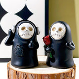 Ghost ornaments skull wizard faceless horror ornaments home desktop resin ornaments (d style)
