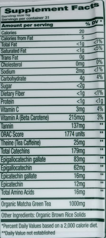 Green Foods Matcha Green Tea, 5.5 Ounce