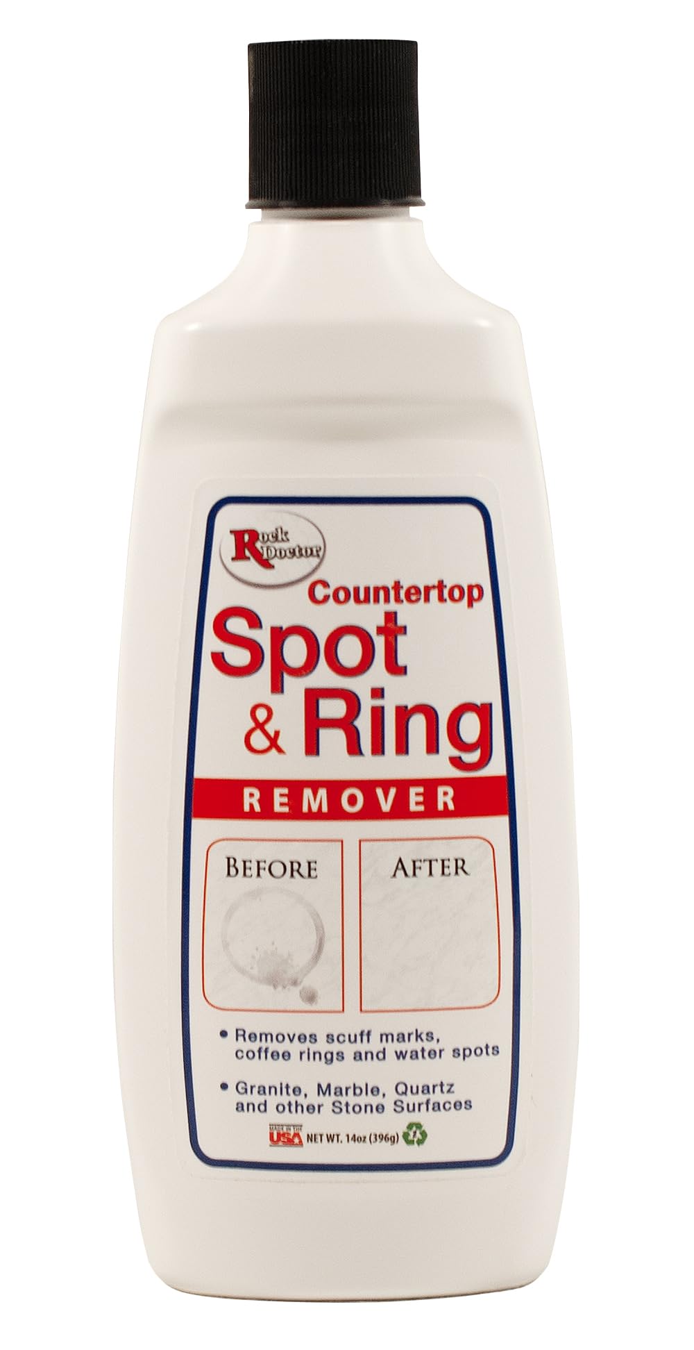 Rock Doctor Spot & Ring Remover, Works on Granite, Marble, Countertop & Quartz, Hard Water Mark & Spot Remover, Remove Coffee & Scuff Mark, 14 oz