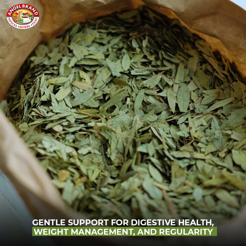 Angel Brand Senna Leaf - 0.5 oz Pouch - Dried Senna Leaves for Tea, Herbal Infusions, and Traditional Uses