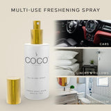 COCO by Stone 5oz All-in-One Spray (White Tea) Shake & Spray Formula for Fabric, Pillows, Interiors, Clothing, Home Fragrance Accessories, Room