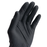Performance Tool W89013 Black Nitrile Gloves | Disposable, Powder Free, latex rubber free, Textured Fingertips for Better Grip , X-Large | 100pc