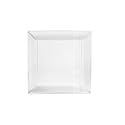 Exquisite Disposable-Clear-Plastic-Plates-Square Linear (40 Pack) Wedding Dinner Fancy Tableware Dishes (7.5 Inch., Clear) Single Size Set