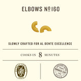 Rummo Elbows Pasta N.160 - Elbow Macaroni Pasta Noodles, Elbow Noodles, Durum Wheat Pasta, Italian Pasta, Dry Pasta - 16 Ounce (Pack of 1)