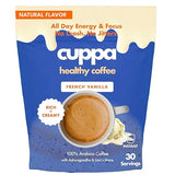 Cuppa French Vanilla Coffee - Great tasting medium roast with mushrooms, adaptogens & superfoods - Lion's Mane, Ashwagandha, Cordyceps, MCT, Prebiotic