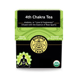 Buddha Teas - 4th Chakra Tea - Organic Herbal Tea - For Balance, Love & Forgiveness - With Hawthorn Berry, Lavender, Hyssop & Rose Quartz Essence - OU