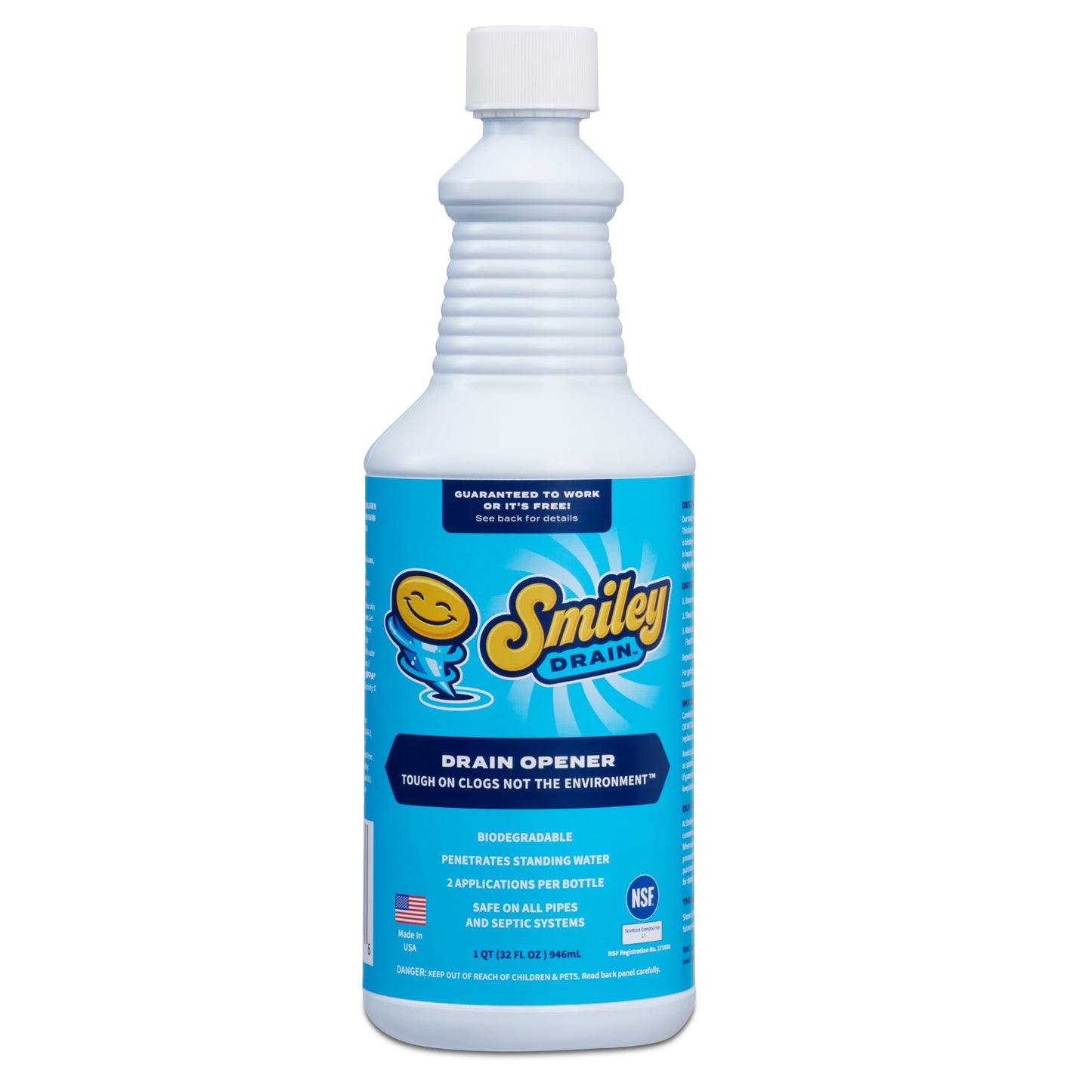 Ultra Concentrated & Super Fast Drain Opener | Safe, Made By Licensed Plumber | Clears Clogs in 10 Minutes | Odorless, Biodegradable, and Eco-Friendly