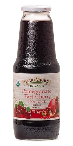 Smart Juice Organic Pomegranate Tart Cherry Juice - 33.8 fl oz (1L) - (Pack of 6)