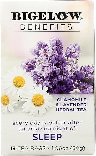 Bigelow Benefits - Chamomile & Lavender Herbal Tea, Pack of 3