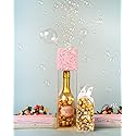 Birthday Floral Bubble Box with Chocolate Popcorn by Send A Cake, Ready to Gift, No Assembly Required - Unique Happy Birthday Gift for Women, Men