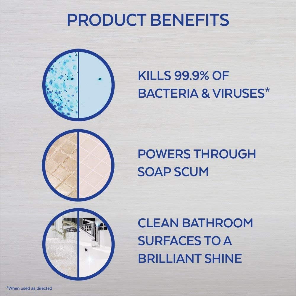 Lysol Mold and Mildew Remover, 2 Pack Bathroom Cleaner Spray, Whitens and Removes Soap Scum and Stains on Tiles, Grout, Bathtubs, Toilets, Sinks, 32