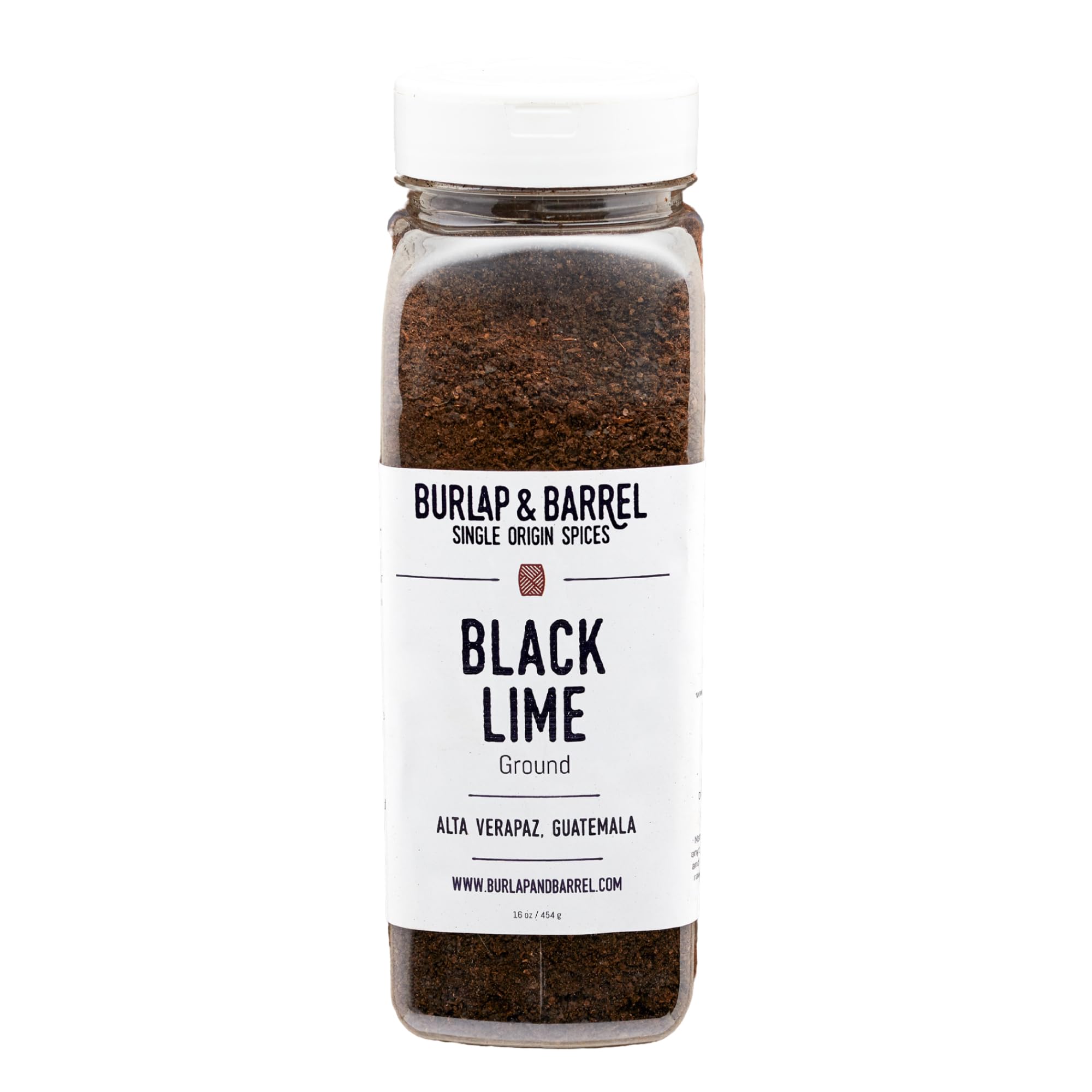 Burlap & Barrel Ground Black Lime - Tart & Savory for Roasted Meats, Veggies, Stews, Kebabs Alternative to Makrut Leaf - As seen on Shark Tank - 16oz