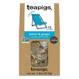 Teapigs, Tea Lemon And Ginger, 15 Count