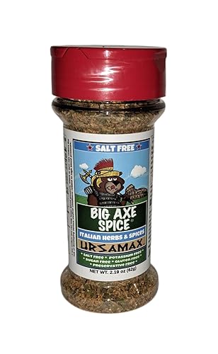 Big Axe Spice URSAMAX - Italian/Mediterranean Seasoning Salt Free, Gluten Free, Sugar Free, Preservative Free - Vegetarian - Vegan - Kosher & Halal