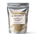 SavorSatch Ground Cardamom Powder - 4 oz Stand-Up Resealable Pouch | Fresh Green Cardamom | Certified Kosher, Non-GMO | Aromatic Spice for Baking