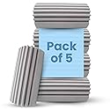 Gadgetime USA Damp Clean Duster for Cleaning - Pack of 5 - Reusable Household Duster Sponge for Blinds, Glass, Baseboards, Vent, Mirrors, Cobweb