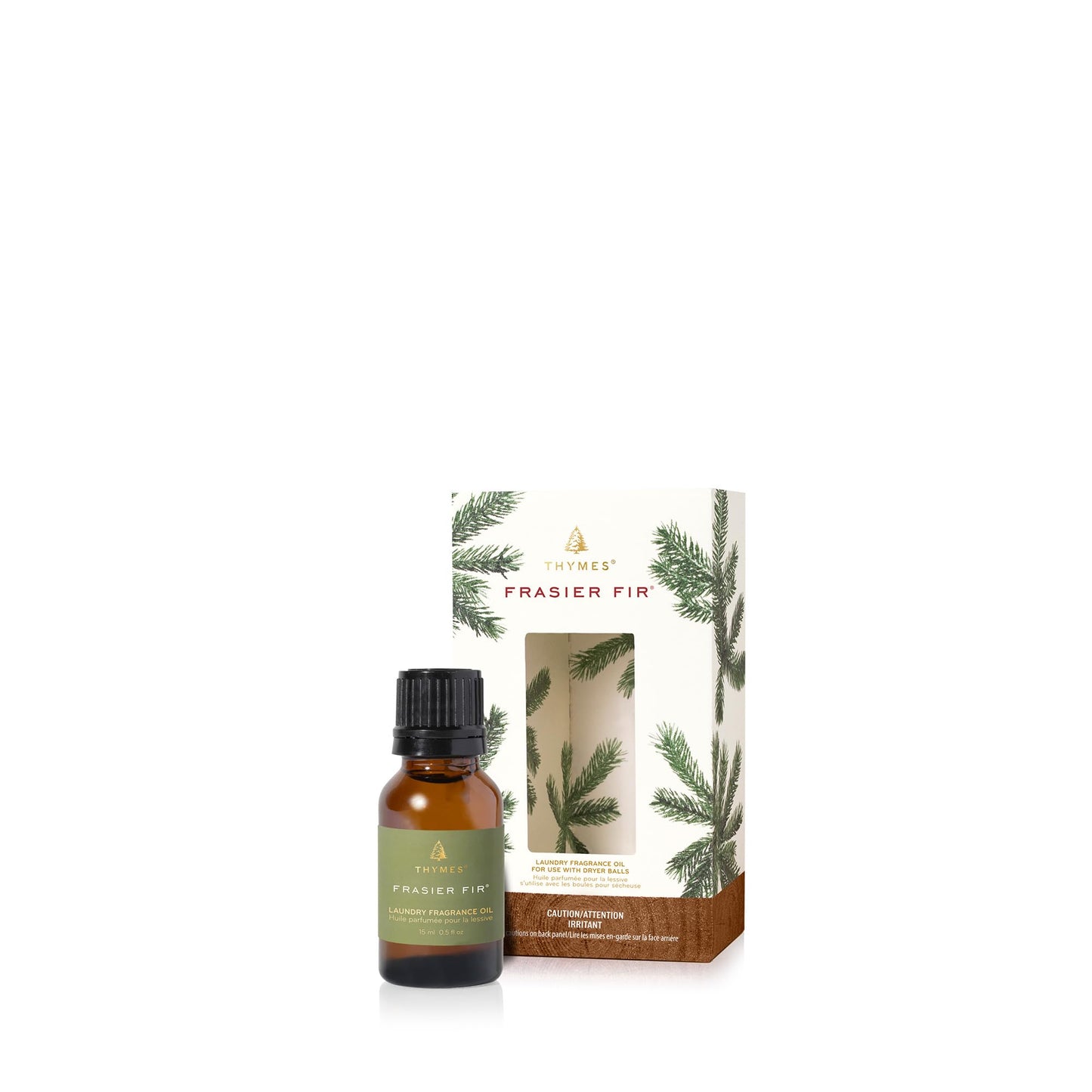 Thymes Frasier Fir Laundry Fragrance Oil for Dryer - Scented Laundry Supplies (0.5 fl oz)