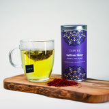 Tahmina Saffron Sleep Caffeine Free Tea: Soothing Chamomile and Lavender with Saffron, 12 Biodegradable Pyramid Tea Bags, Makes 36 Cups of Tea (1