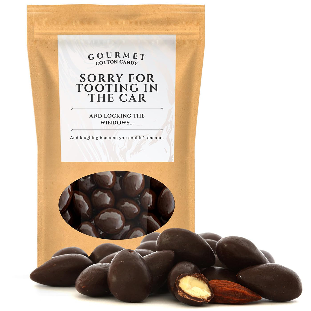 Delicious Tooting in Car Almonds Savory Roasted Nut Snack for Travel On-the-Go Convenience - Quality Nuts - Healthy & Tasty - Unique Car Snacking