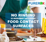 PUREROX disinfectant (2oz, 6pk) TSA Approved travel size. Eliminate 99.9999% viruses Norovirus, MRSA, Fungus, Bacteria. Hospital Grade. Safe for Use