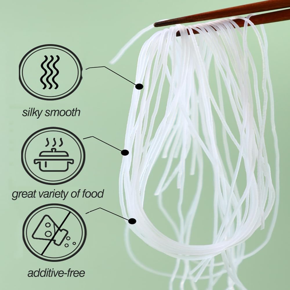 LungKuw Mung Bean Threads Noodles - Authentic Asian Vermicelli made from Mung Beans - Delicious - Perfect for Stir-Fries and Soups…