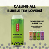 Pocas Bubble Tea with Tapioca Pearls, (Pack of 4, 16.5 oz), Asian Drinks, Refreshing Milk Tea with Boba Pearls (Honeydew)