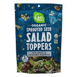 Go Raw Organic Sprouted Sea Salt & Cracked Pepper Salad Toppers, 4 oz, 6 Pack, Pumpkin & Sunflower Seeds, Keto, Kosher