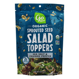 Go Raw Organic Sprouted Sea Salt & Cracked Pepper Salad Toppers, 4 oz, 6 Pack, Pumpkin & Sunflower Seeds, Keto, Kosher