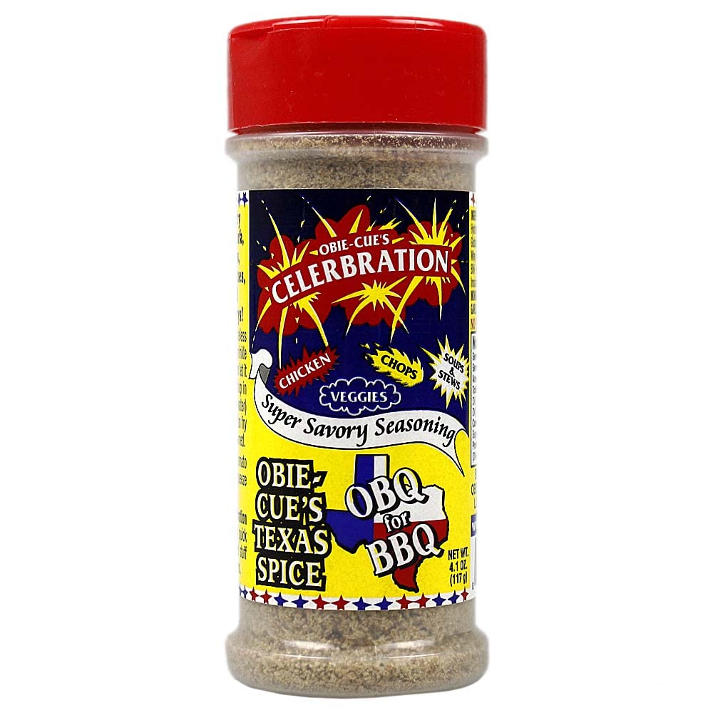 Obie-Cue's Celerbration Super Savory Seasoning - 3X World BBQ Champion's Special Blend (4.1 oz)