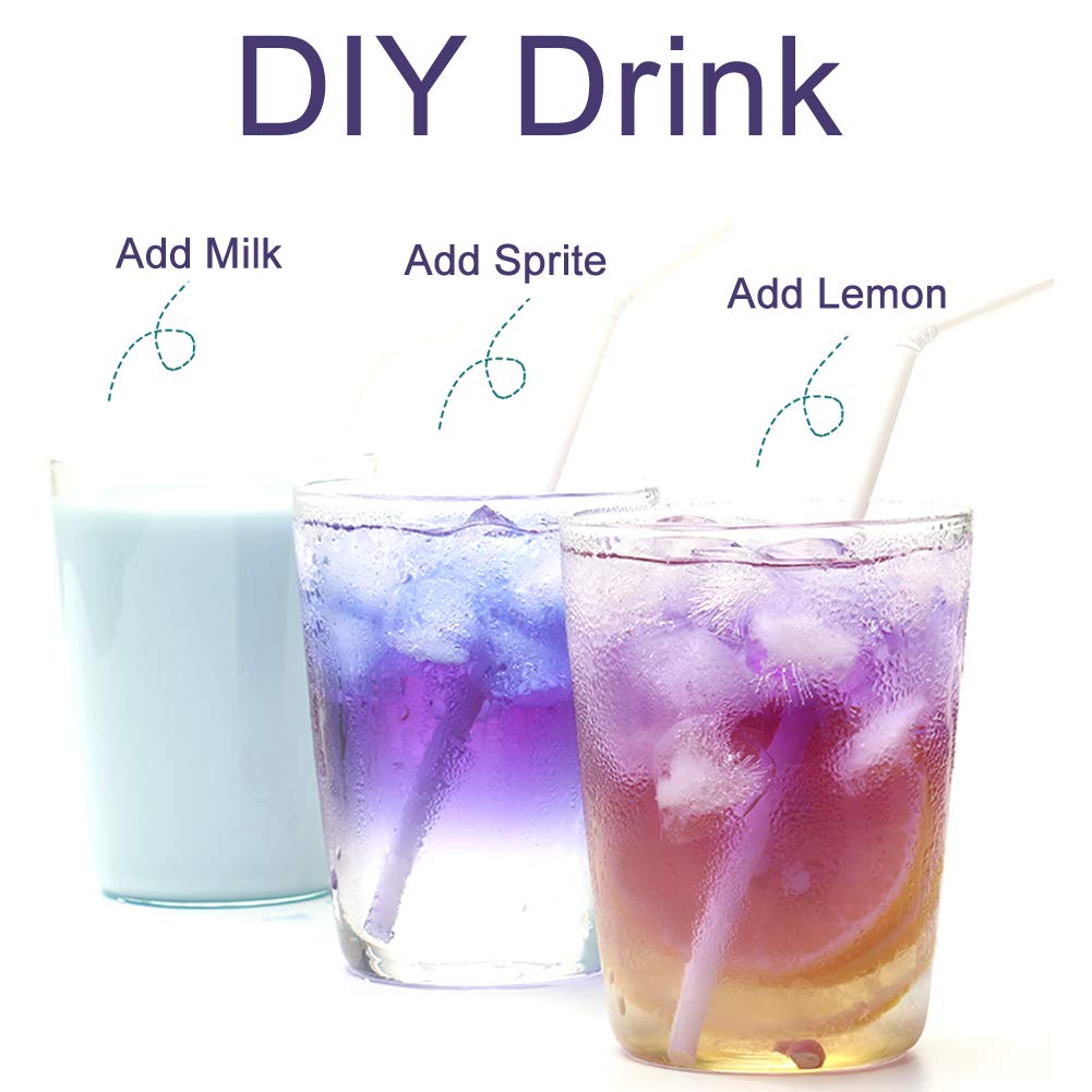 Plant Gift Dried Blue Butterfly Pea Flowers Tea, (Clitoria Ternatea) Edible Flowers, Dragon Pea Flower, Butterflies Tea Recipes Food Coloring