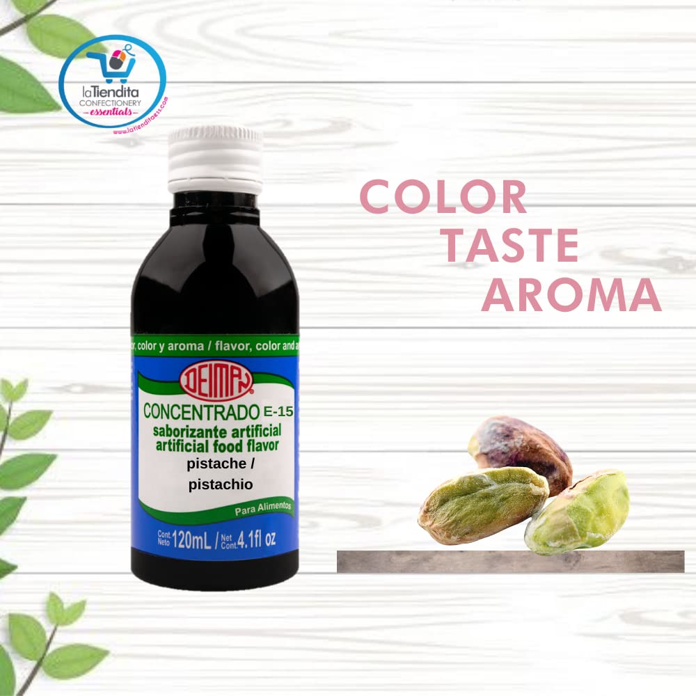 Deiman Artificial Food Flavoring Pistachio Concentrate D-15 (4 fl oz)