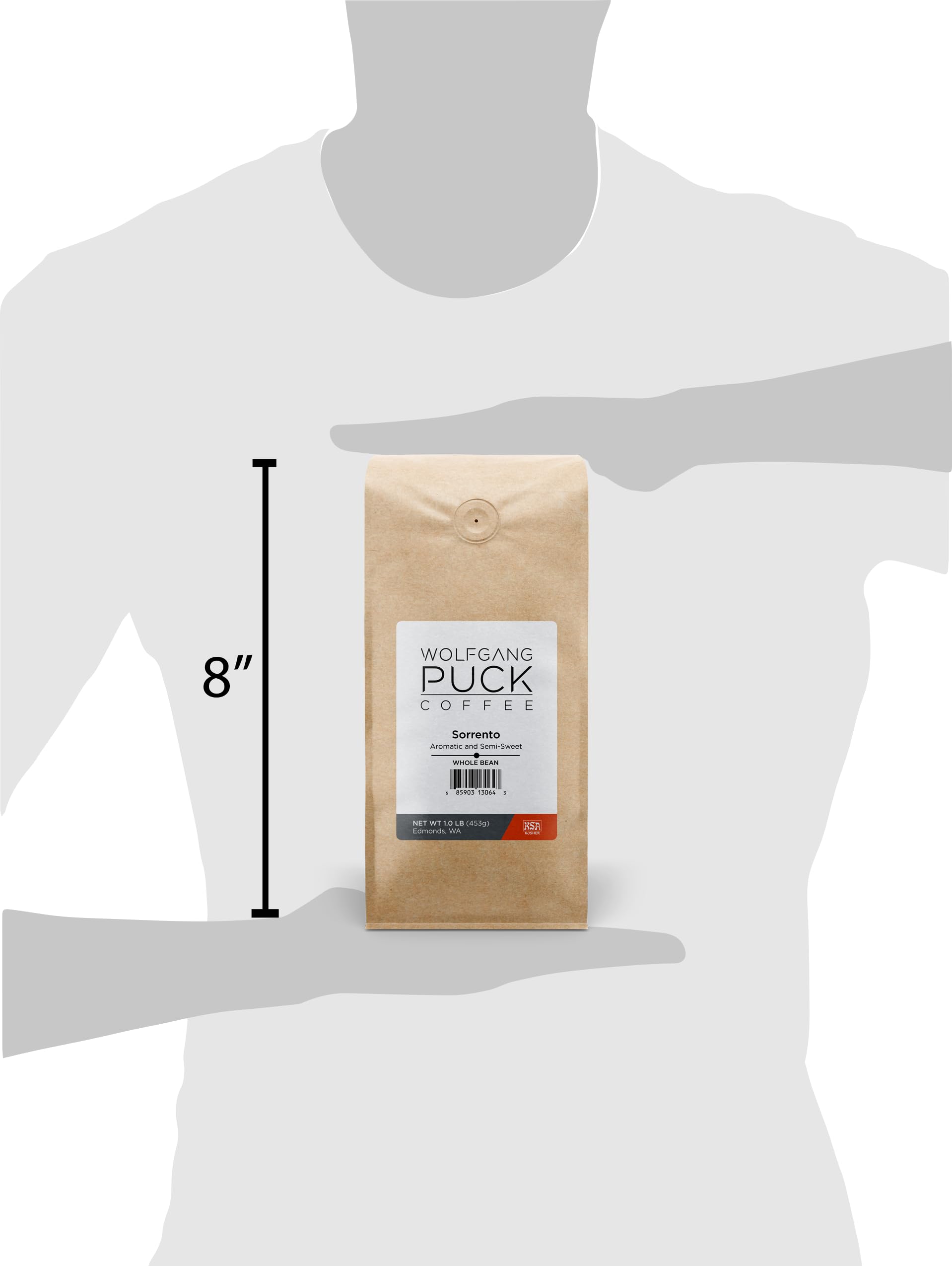 Wolfgang Puck Coffee, Sorrento, Whole Bean Coffee, 1-Pounds, 3 Count