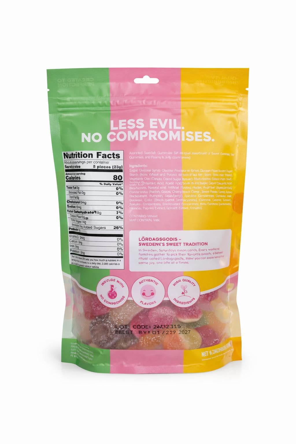 BITES BY SWEDEN Party Mix 16oz - Swedish Candy mix of Sweet, Sour and Foamy Gummy Candies Premium, Authentic and imported