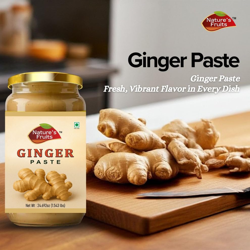 Ginger Paste - 28 oz - Pure, Vibrant Ginger Flavor - Ready-to-Use for Curries, Sauces, Soups & More - Ideal for Commercial Kitchens