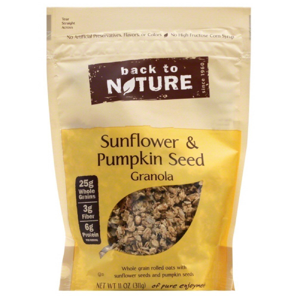 Back To Nature Granola Sunflwr Pmpkn Sd