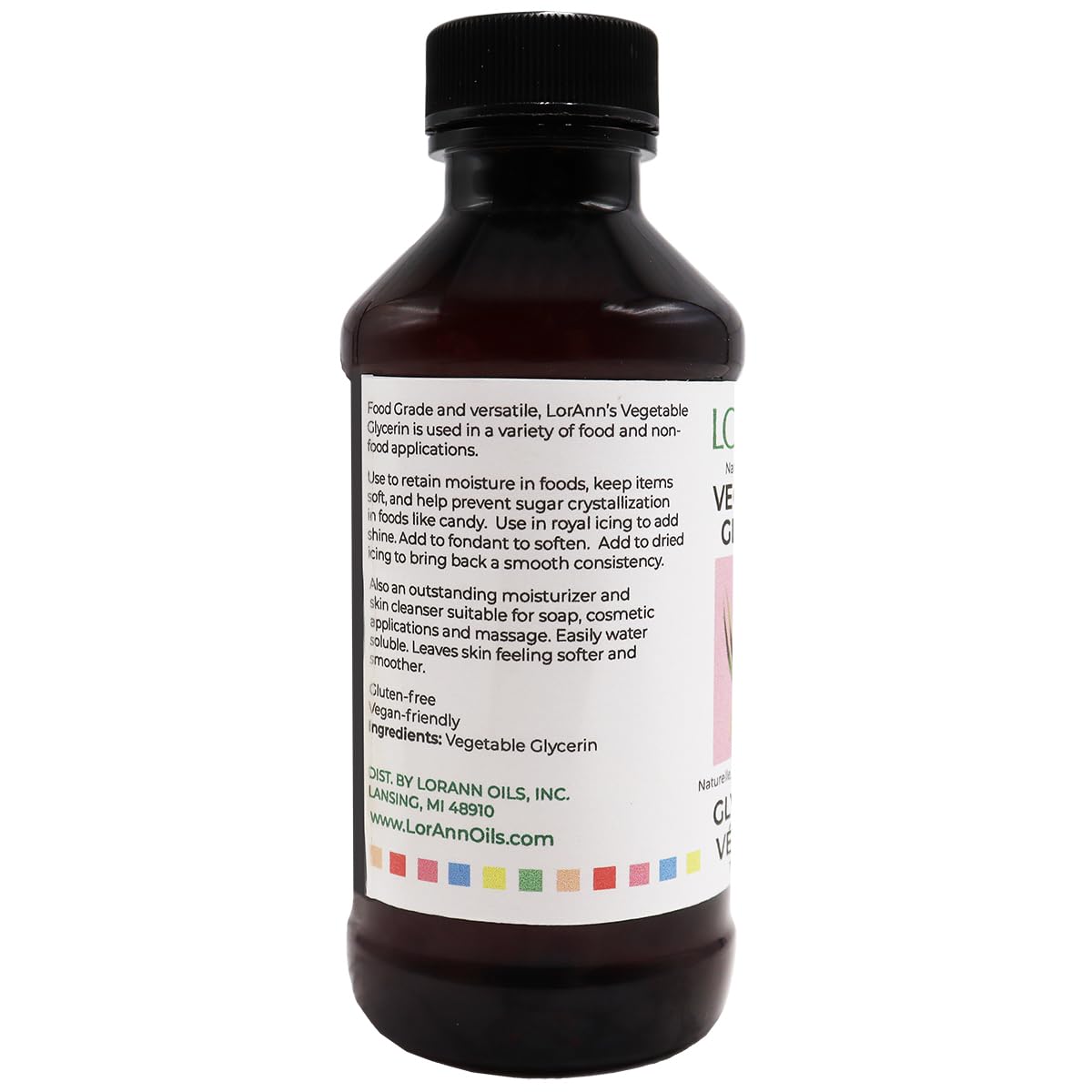 LorAnn Vegetable Glycerine, Natural 4 ounce bottle