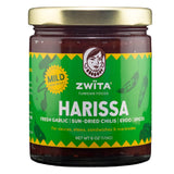 Zwita Mild Harissa Paste - Award-Winning Authentic Tunisian Thick Sun-Dried Chili Paste With Fresh Garlic & Extra Virgin Olive Oil - Mild, Not Spicy