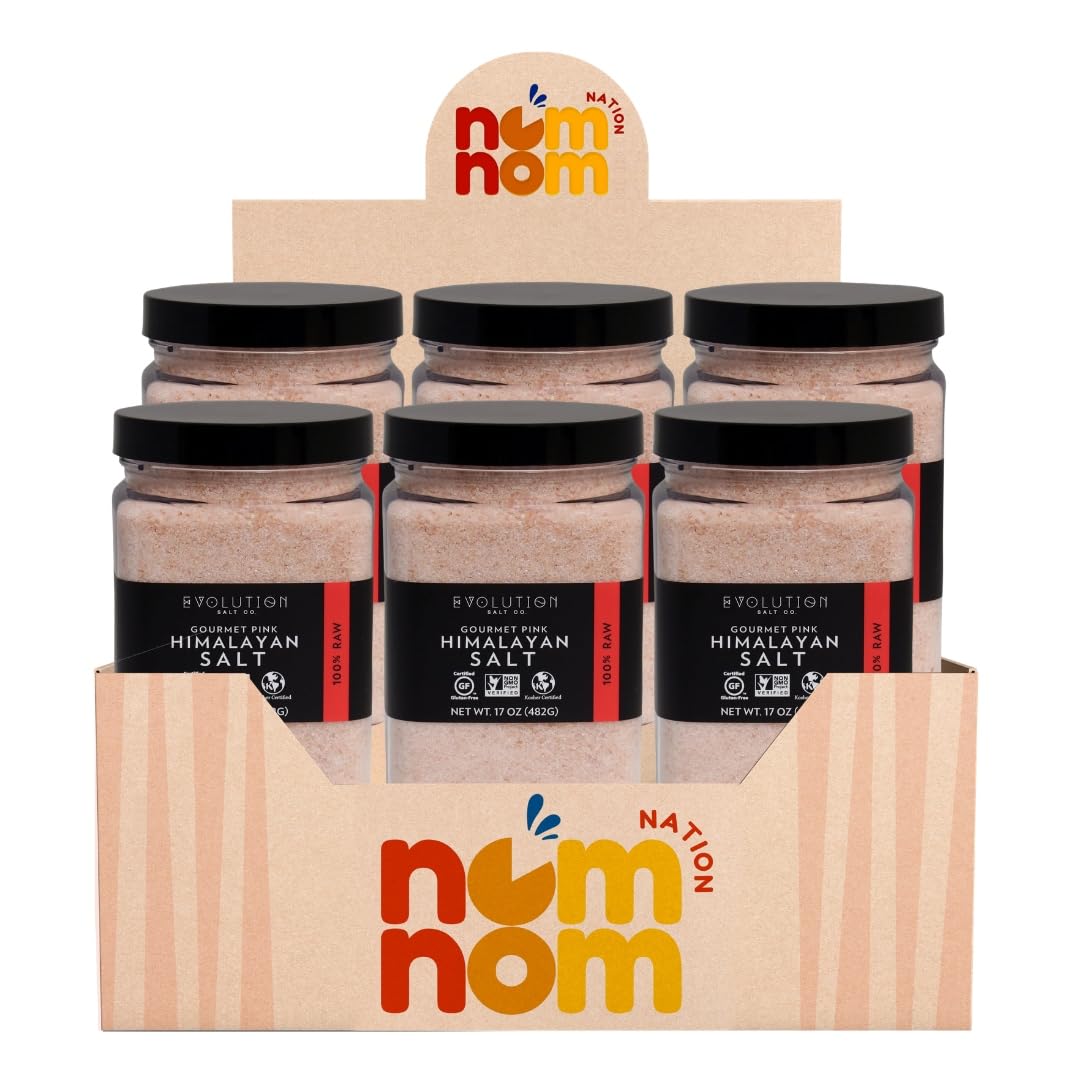Evolution Salt Himalyan Fine 17 oz - Gourmet Salt Co Shaker - Thoughtfully Gourmet Salt for Cooking and Seasoning - Natural Pink Cooking Salt - Fine