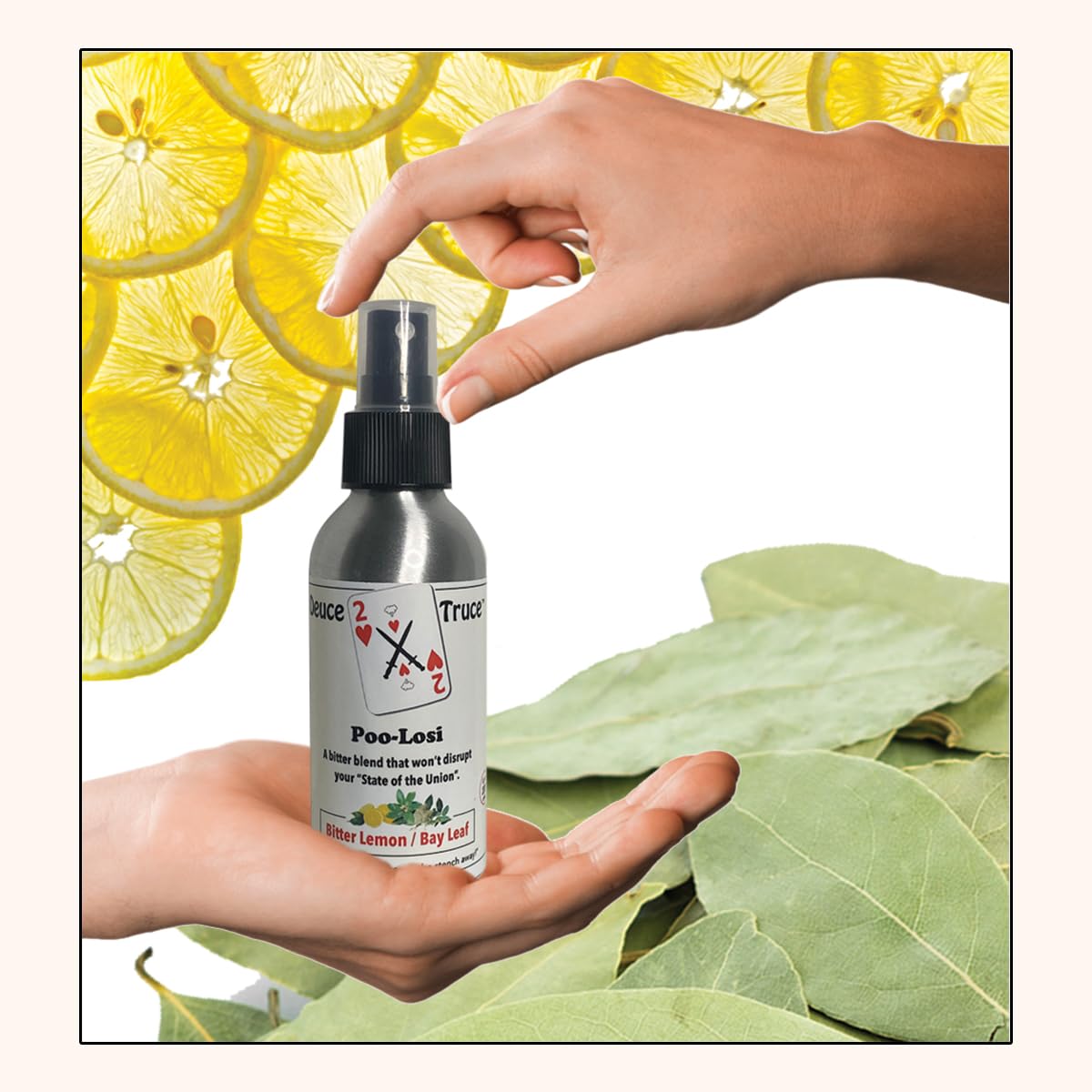 Deuce Truce - Lemon and Bay Leaf (Poo-Losi) - 4 fl oz - Before Your Go Toilet Spray - Strong, Effective, Easy to Use