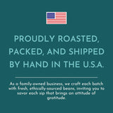 Thank God for Coffee - May The Rains Fall Soft Upon Your Fields, Decaf Ground Coffee, Single Origin Colombian Arabica, Smooth & Smoky Dark Roast