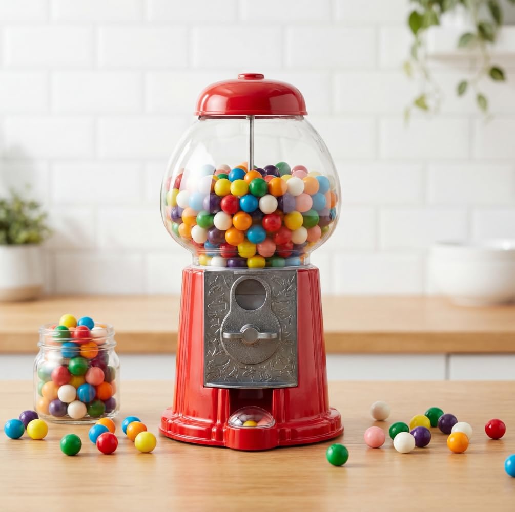 Gumballs for Gumball Machine - 1 lb of Assorted Rainbow Fruit Flavored Vibrant Mini Half Inch Fresh Vending Machine Refills
