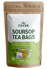 100 Soursop Tea Bags - 100% Pure Soursop Graviola Leaf Tea | Hojas de Guanabana | Wildcrafted | Caffeine-Free, Sugar-Free, Non-GMO, Vegan |