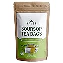 100 Soursop Tea Bags - 100% Pure Soursop Graviola Leaf Tea | Hojas de Guanabana | Wildcrafted | Caffeine-Free, Sugar-Free, Non-GMO, Vegan |