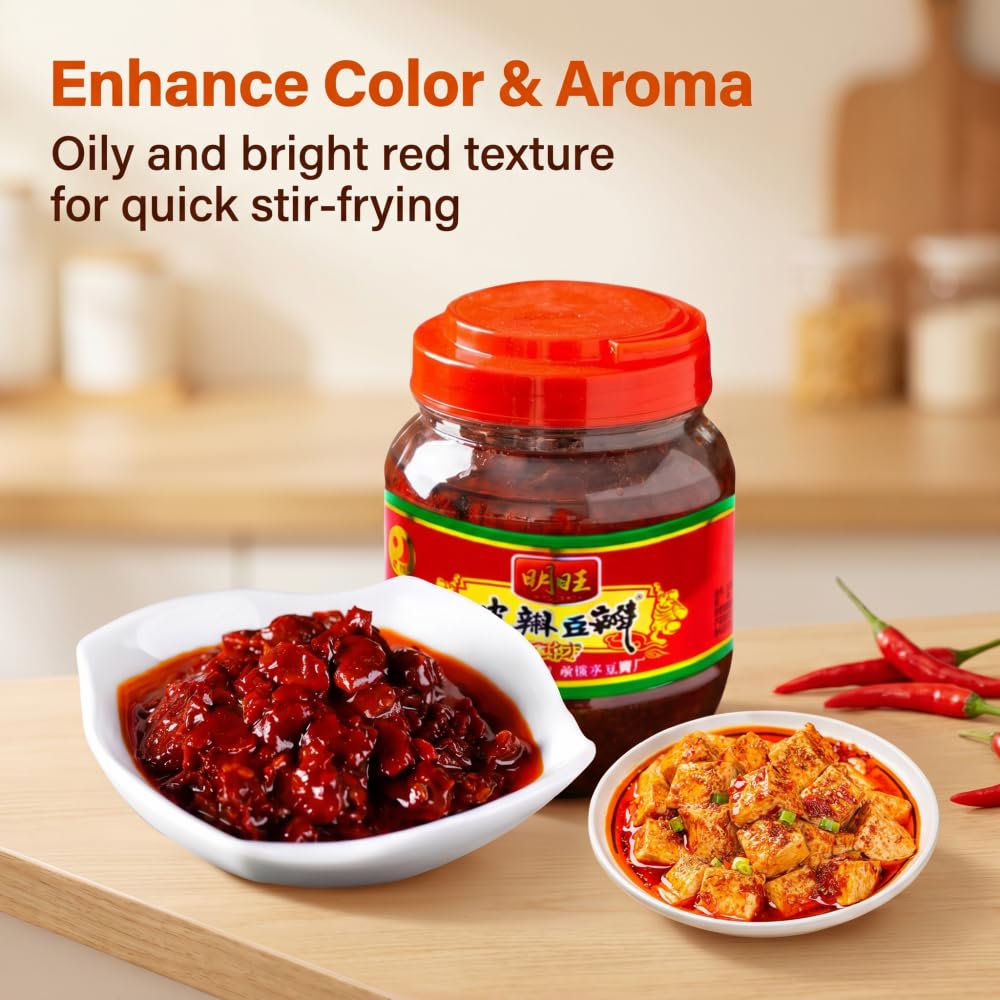 Sichuan Pixian Broad Bean Paste 17.6oz, Spicy Fermented Cooking Sauce