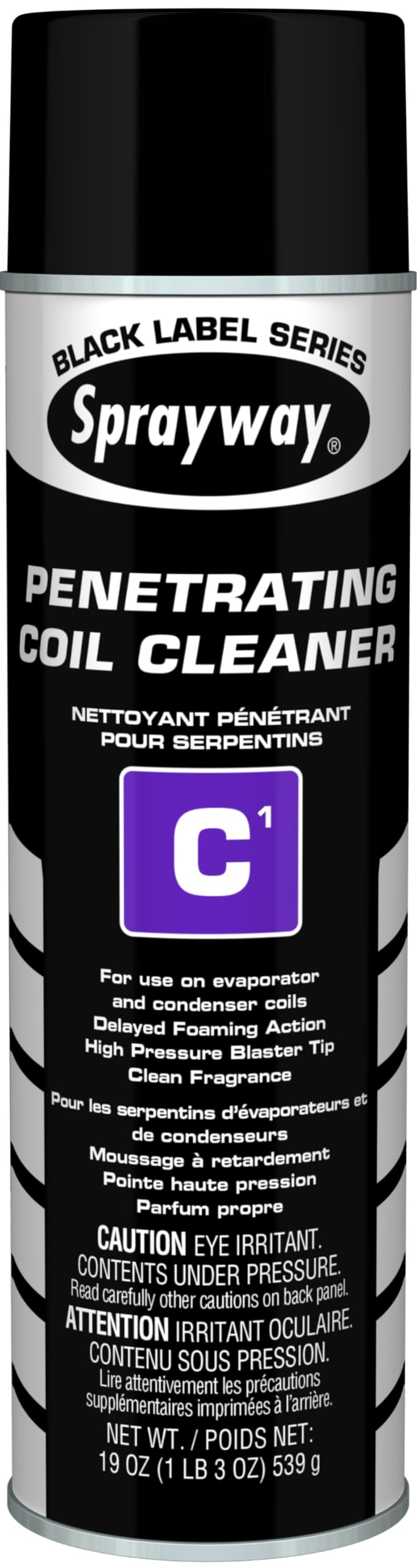 Sprayway SW287 Aerosol C1 Penetrating Coil Cleaner, 19 oz