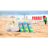 Parrot Brand Coconut Water No Pulp 490ml 16.6 fl. oz.100% Juice Refreshing Coconut Taste Natural Essential Plant Based Non-GMO Electrolytes