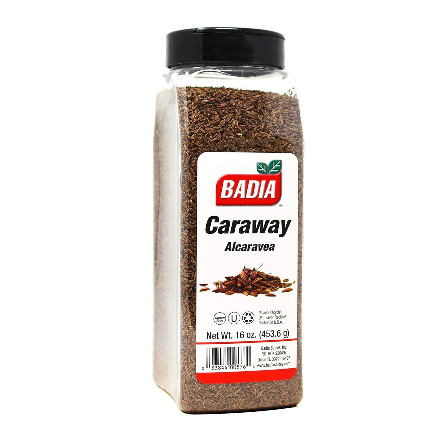 Badia Caraway Seeds, 16 oz - Whole Seed for Cooking, Mild Anise Flavor For Bread, Soups, Stews