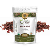 Organic Way Rosehips Fruit Seedless Cut & Sifted (Rosa canina) - Herbal Tea - European Wild-Harvest | Organic & Kosher Certified | Vegan, Non GMO